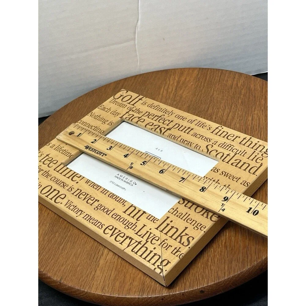 Vintage Lasercraft Golf Picture Frame 4 x 6